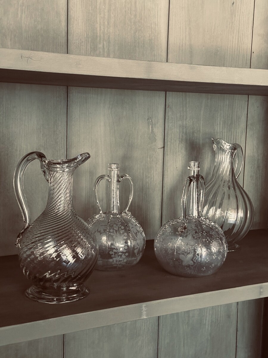 glass decanters 18th C