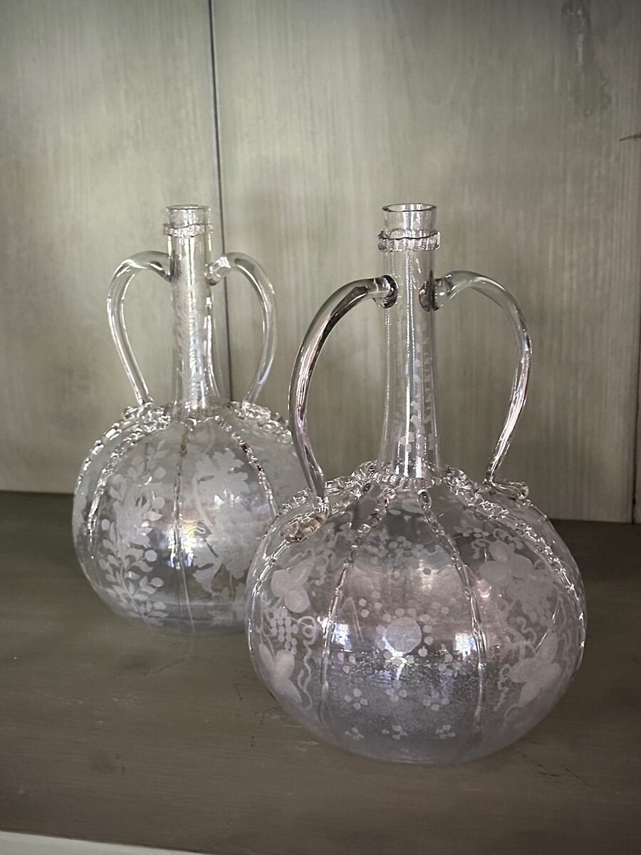 glass decanters 18th C